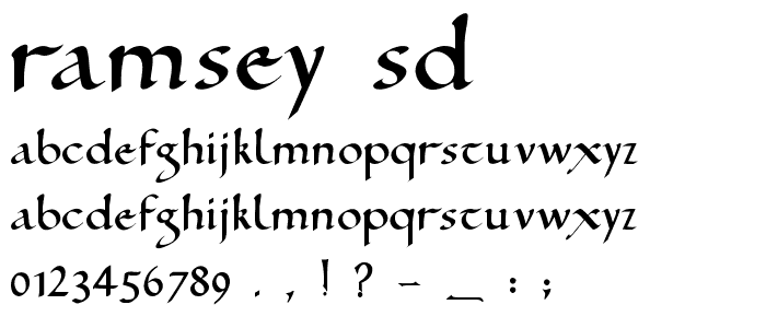 Ramsey SD font